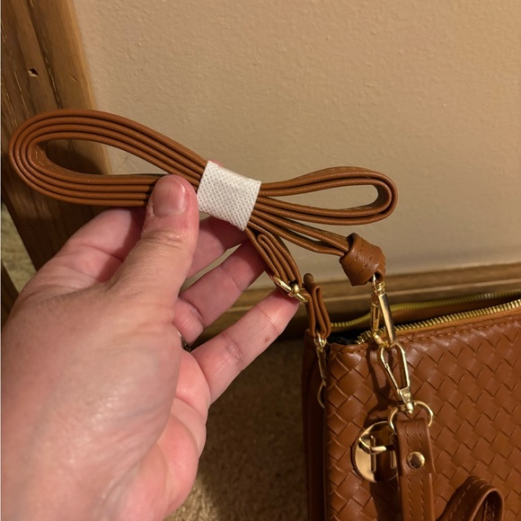 Brown Woven Clutch Purse - Picture 7 of 10